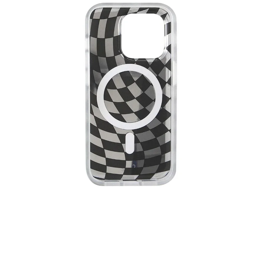 Sonix Magsafe Compatible Iphone 15 Pro Max Case in Checkmate Black & Silver New